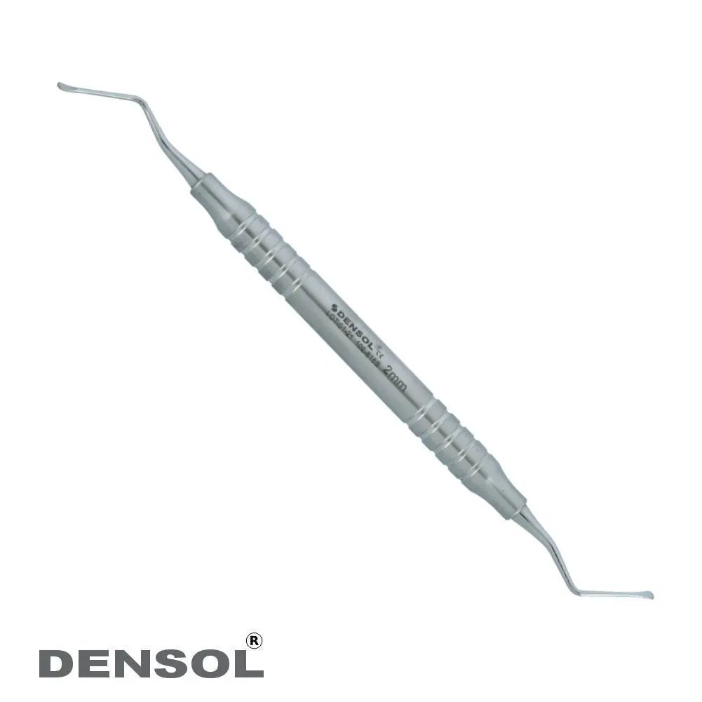 Surgical 2mm Serrated Lucas Curette with Double-Ended Design