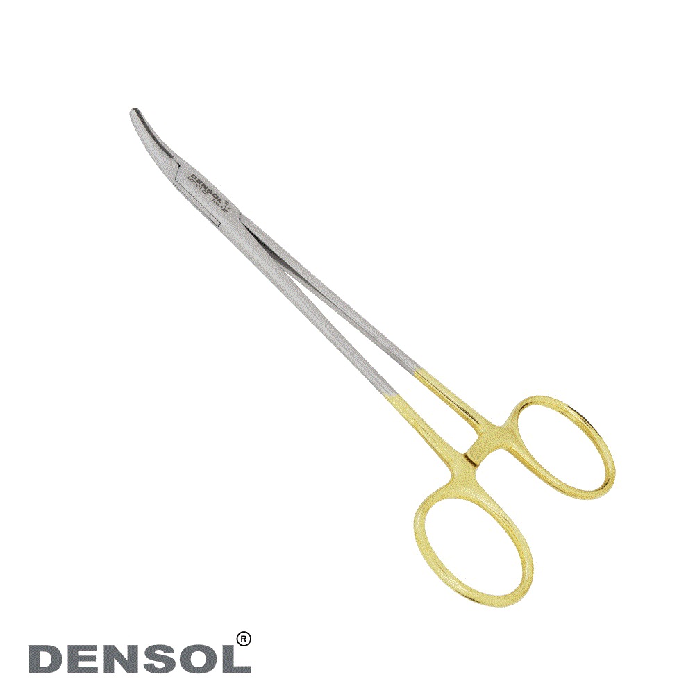 [103-126] Tungsten Carbide Curved Needle Holder Crile Wood 15.5cm