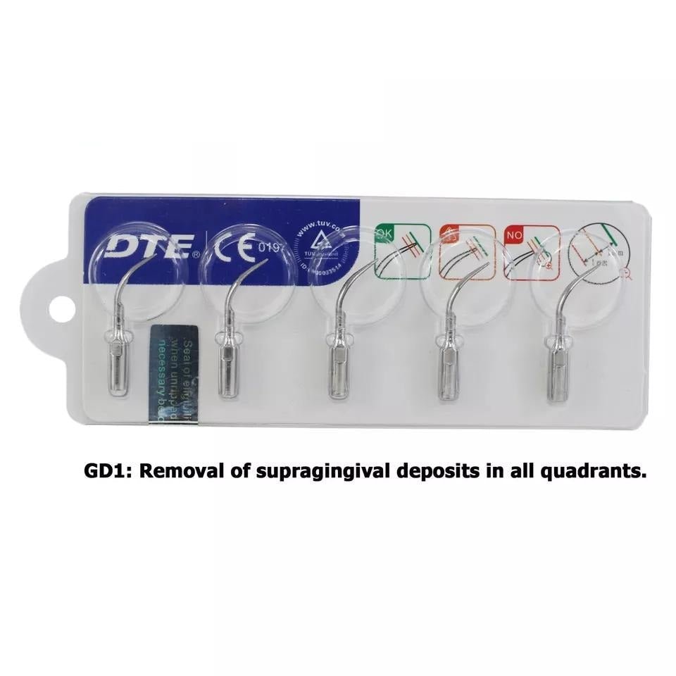[41012018] Woodpecker DTE GD1 Ultrasonic Scaler Tips 5Pcs/ Set