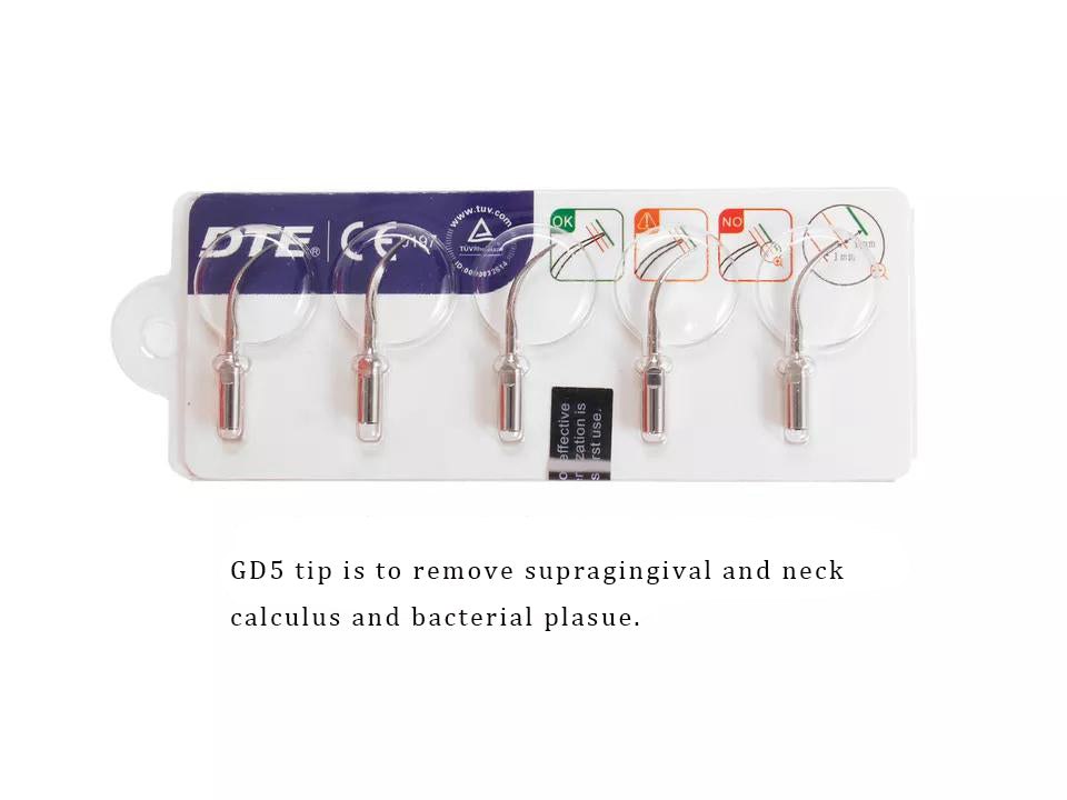 Woodpecker DTE GD5 Ultrasonic Scaler Tips 5Pcs/ Set
