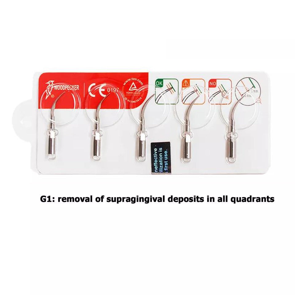 [41012025] Woodpecker G1 Ultrasonic Scaler Tips 5pcs/Set