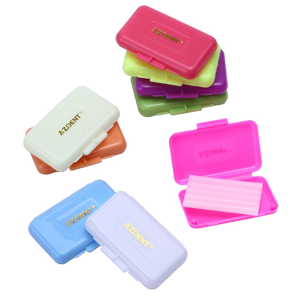 [1690100116] 9 Boxes  Orthodontic Wax Scented Assorted 5 Strips/Box. White Wax Strips