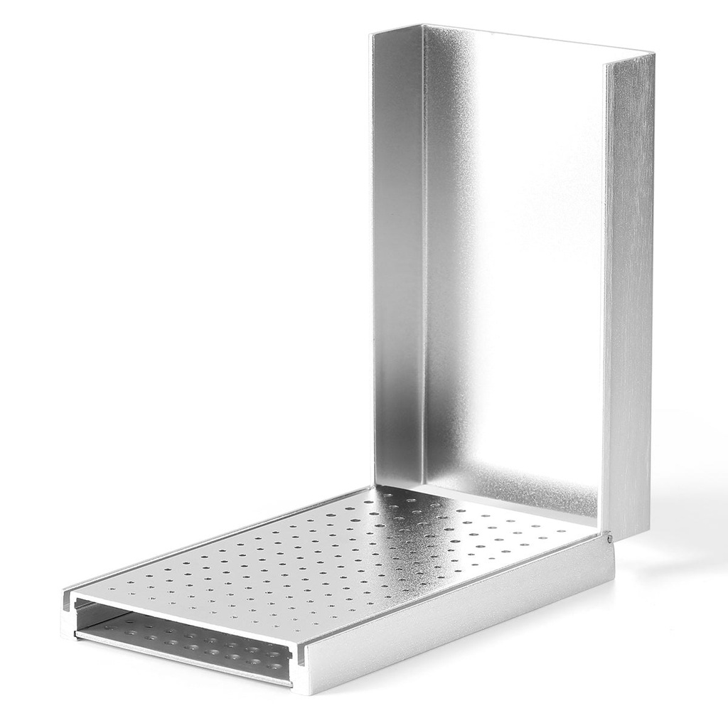 [107001016] Dental Aluminum Bur Holder for High and Low Speed 152 Holes Blue / Silver (Burs Disinfection Holder / Light Blue / 1 Piece)