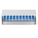 Dental Burs Holder Block Stainless Steel Disinfection Box 30 Holes