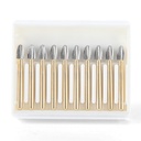 Dental Carbide Burs FG 7408 Egg Shaped Trimming & Finishing 10pcs/Box