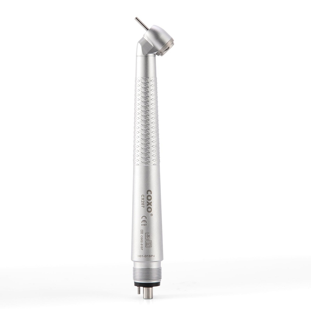 [26801008] COXO Dental 45 Degree High Speed Air Turbine Handpiece Standard Head 4 Hole CX207 H01-D1SP4 (1 Pc)