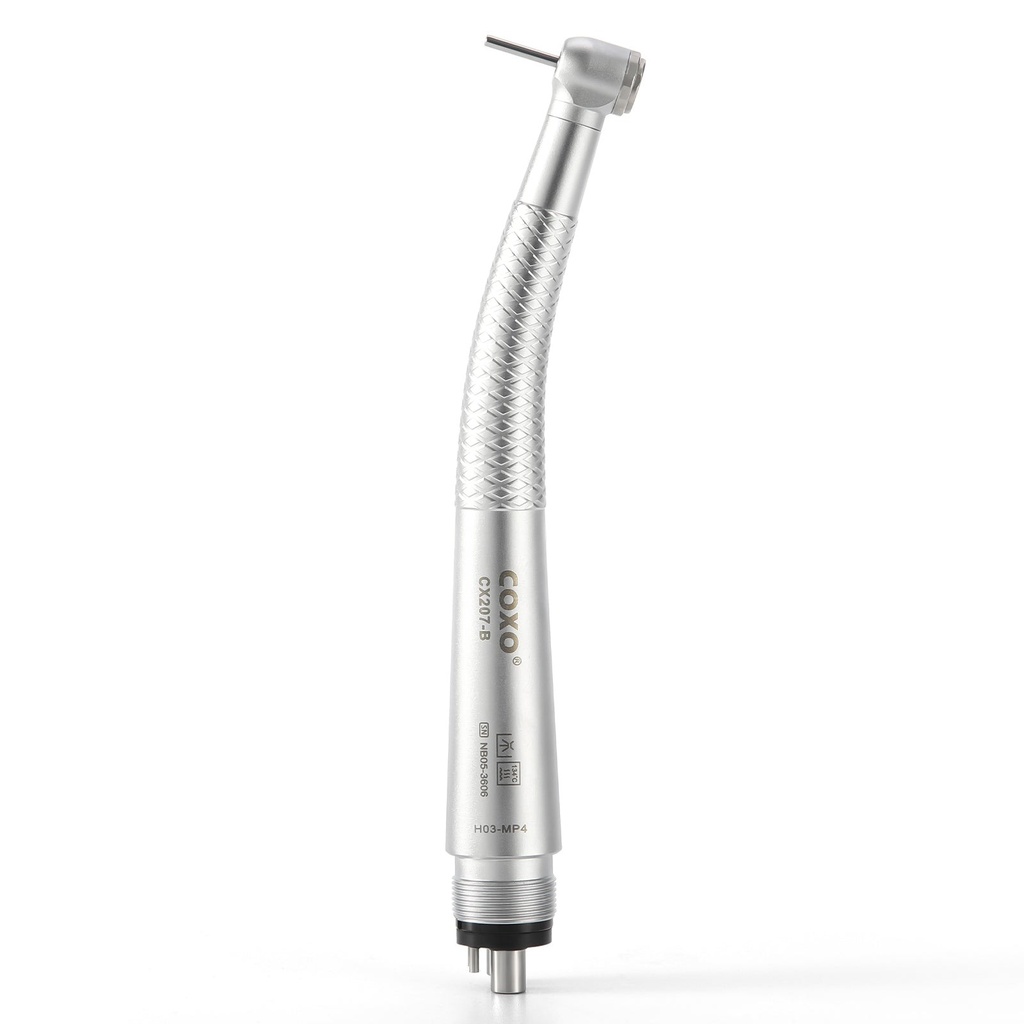 [26801005] COXO Mini Head High Speed Air Turbine Handpiece with 4 Holes Coupler CX207-B H03-MP4 (1 Pc)