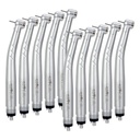 Dental E-generator Integrated LED High Speed Handpiece Push Button 4 Hole Triple Water Spray