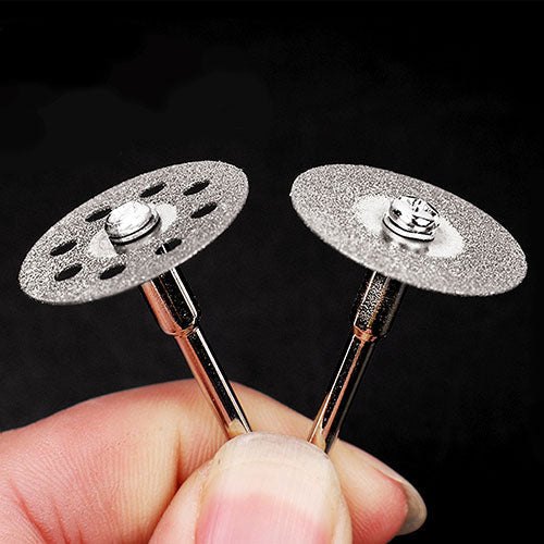 [1482000101] Dental Lab Diamond Disc Cutting Double Side Disk Tool For Polisher 22mm 15pcs/box (345 220 045 + 350 220 045 / 1 Box)