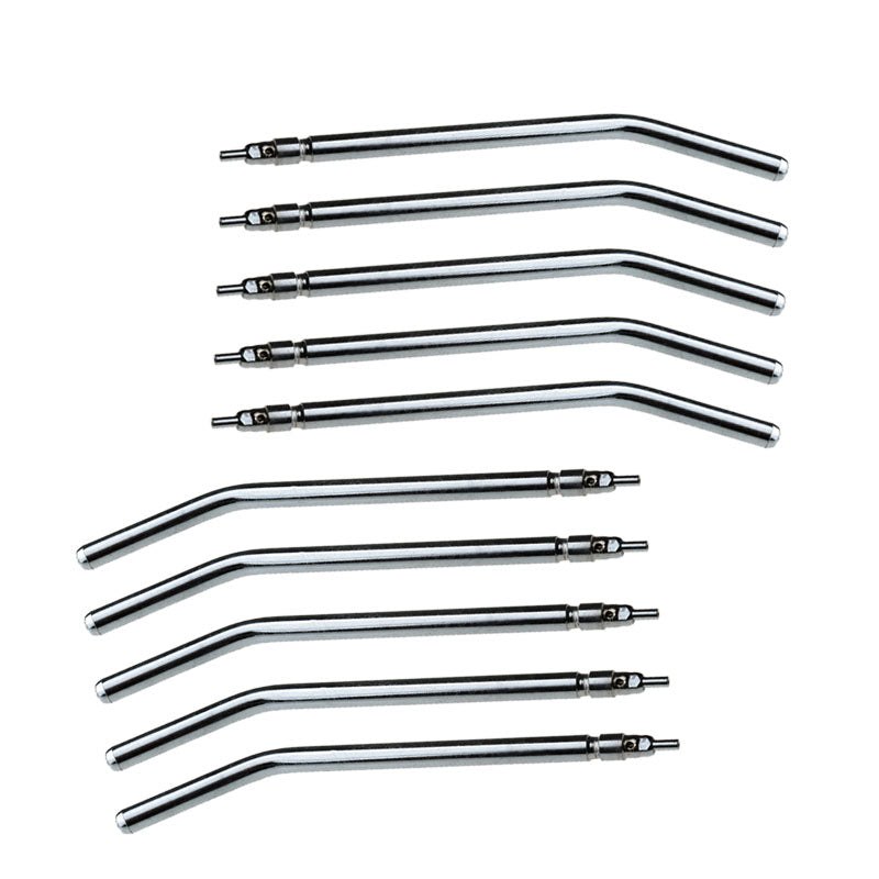 [1593800100-10] Dental 3-Way Syringe Air Water Spray Nozzles Tips Tube (10 Pcs)