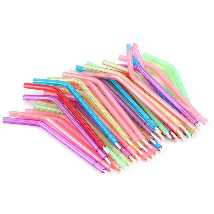 [114007009] Dental Disposable Nozzle Gun Head Tip for Triple Air Water Syringe Colored 250pcs/Bag (Mixed Color / 1 Bag)