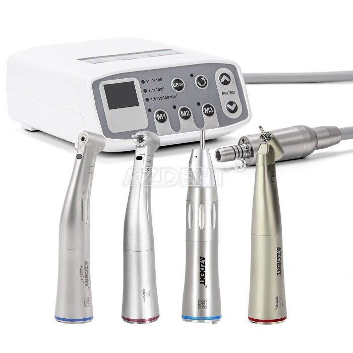Dental LED Brushless Electric Micro Motor+1:5 LED Increasing Contra Angle Handpiece