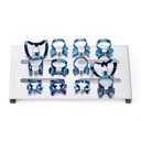 Dental Stainless Steel Rubber Dam Clamps Placement Board Restorative Tray Holder