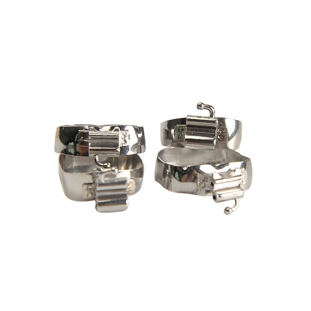 [1350300118-5] Dental Orthodontic Buccal Tube Band 1st 38+# Roth .022 U3/L2 4pcs/Kit (1st Conv Roth 0.022 U3L2 / 38+# / 10 Kits)