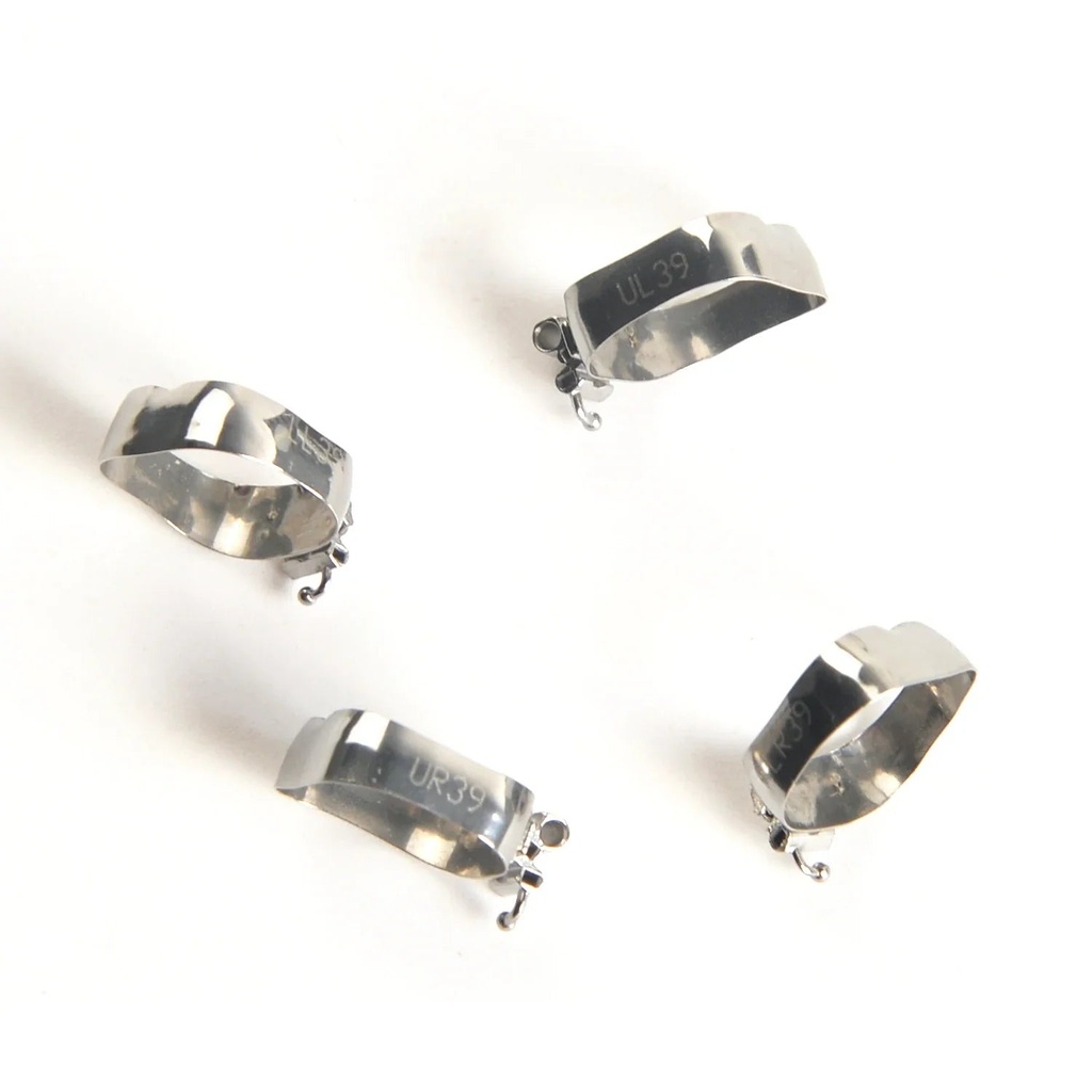 [1350300125-5] Dental Orthodontic Buccal Tube Band 1st 40+# Roth .022 U3/L2 4pcs/Kit (1st Conv Roth 0.022 U3L2 / 40+# / 10 Kits)