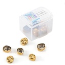 48 Sizes Dental Gold Primary Molar Kids Crown Stainless Steel Preformed Temporary Crowns 5pcs/Box