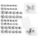 48 Sizes Dental Primary Molar Crown Teeth Preformed Stainless Steel Temporary Crowns 5pcs/Box