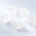 Dental Bite Block Occlusal Pad with Saliva Ejector Hole Clear Small/Large 5pcs/Pack