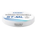 Dental ST-ML Multilayer Zirconia Block Seven Layers Natural Shade Gradient 98mm