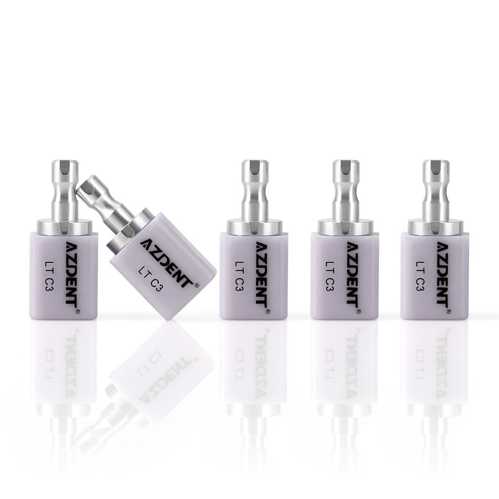 Lithium Disilicate C14 Glass Ceramic Blocks LT/HT Dental Lab Crown Material for CAD CAM Sirona Cerec Milling Syste 5pcs/Box (HT / A1 / 1 Box)