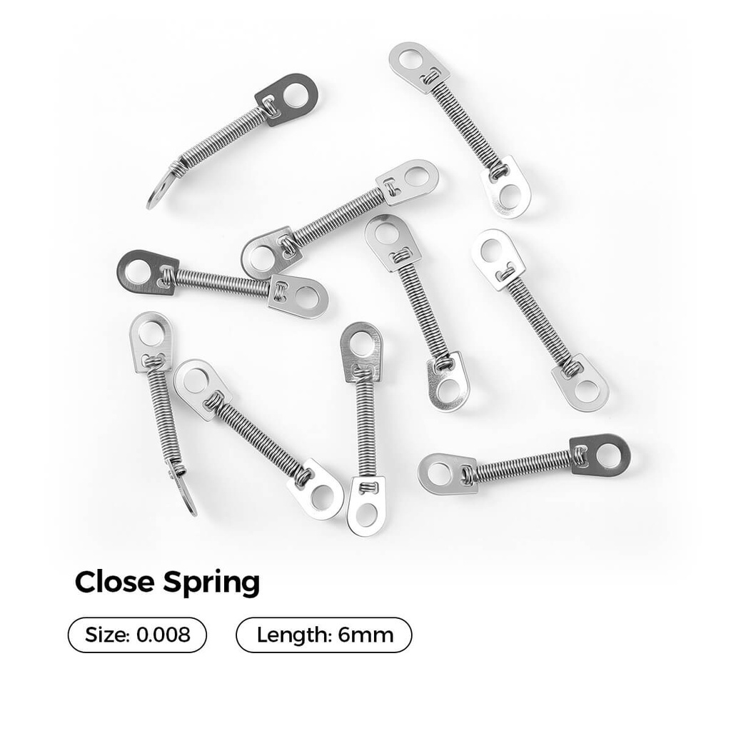Dental Orthodontic Accessory Closed Coil Spring 0.008 6mm 10pcs/Bag (Closed Coil Spring / 0.008*6mm / 1 Bag)