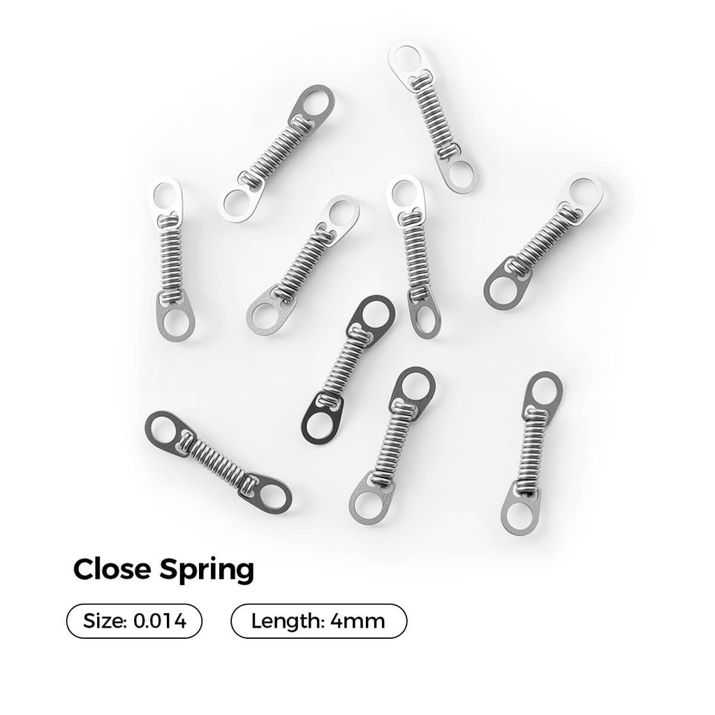 Dental Orthodontic Accessory Closed Coil Spring 0.014 4mm 10pcs/Bag (Closed Coil Spring / 0.014*4mm / 1 Bag)