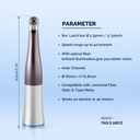 1:1 Fiber Optic LED Low Speed Contra Angle Handpiece Push Button Internal Spray