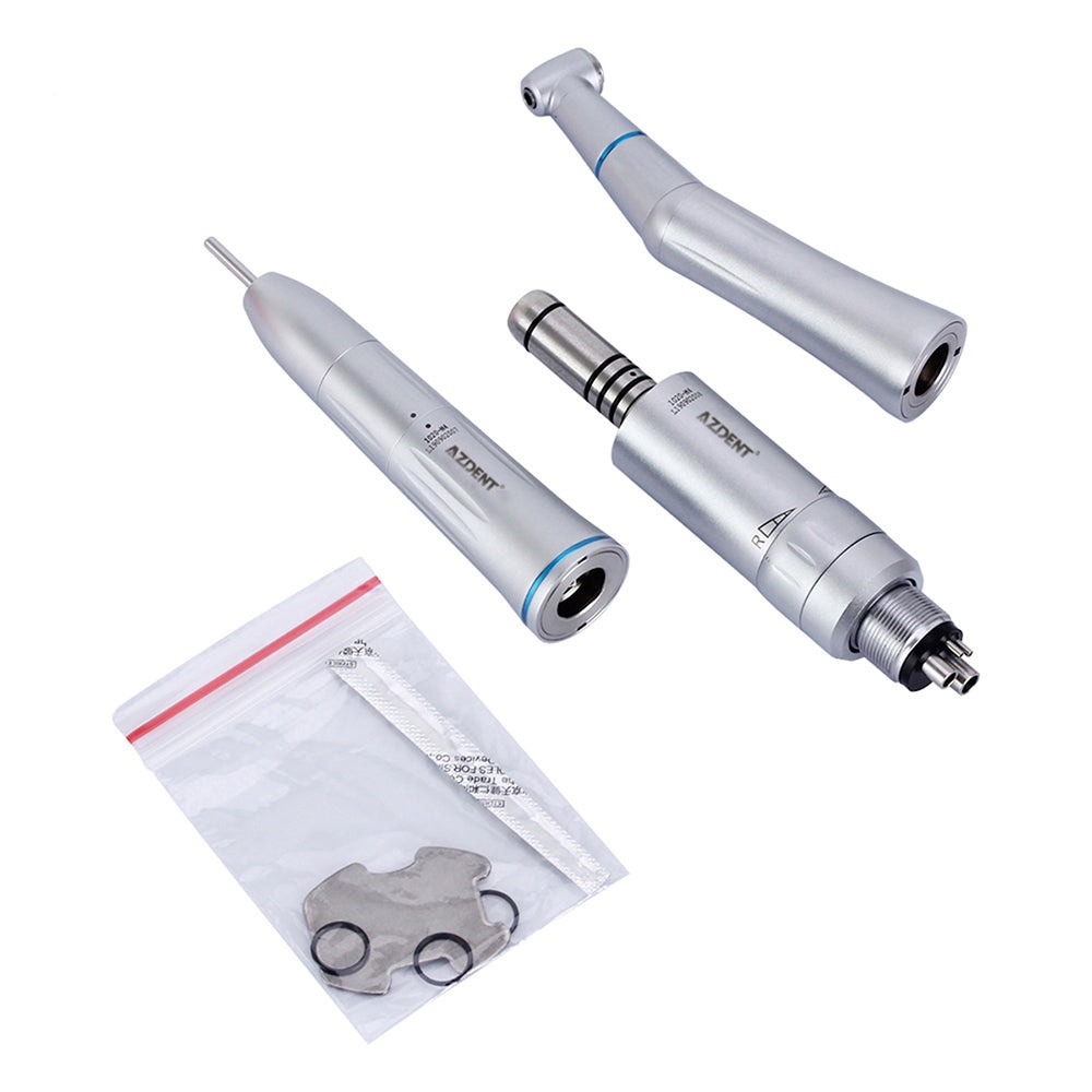 1:1 Low Speed Handpiece & Air Motor Set With Internal Water Spray 4 Holes (Slow Speed Handpiece & Air Motor Set / 1 Set)