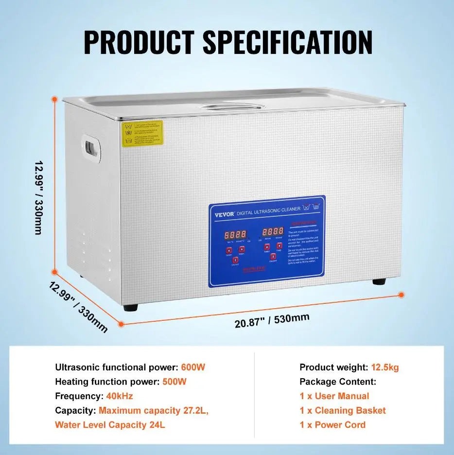 Precision Ultrasonic Cleaners for Dental and Beauty Professionals (UC-1000 (30 Litres))