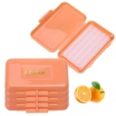 Orthodontic Wax Scented Orange 5 Strips/Box. White Wax Strips
