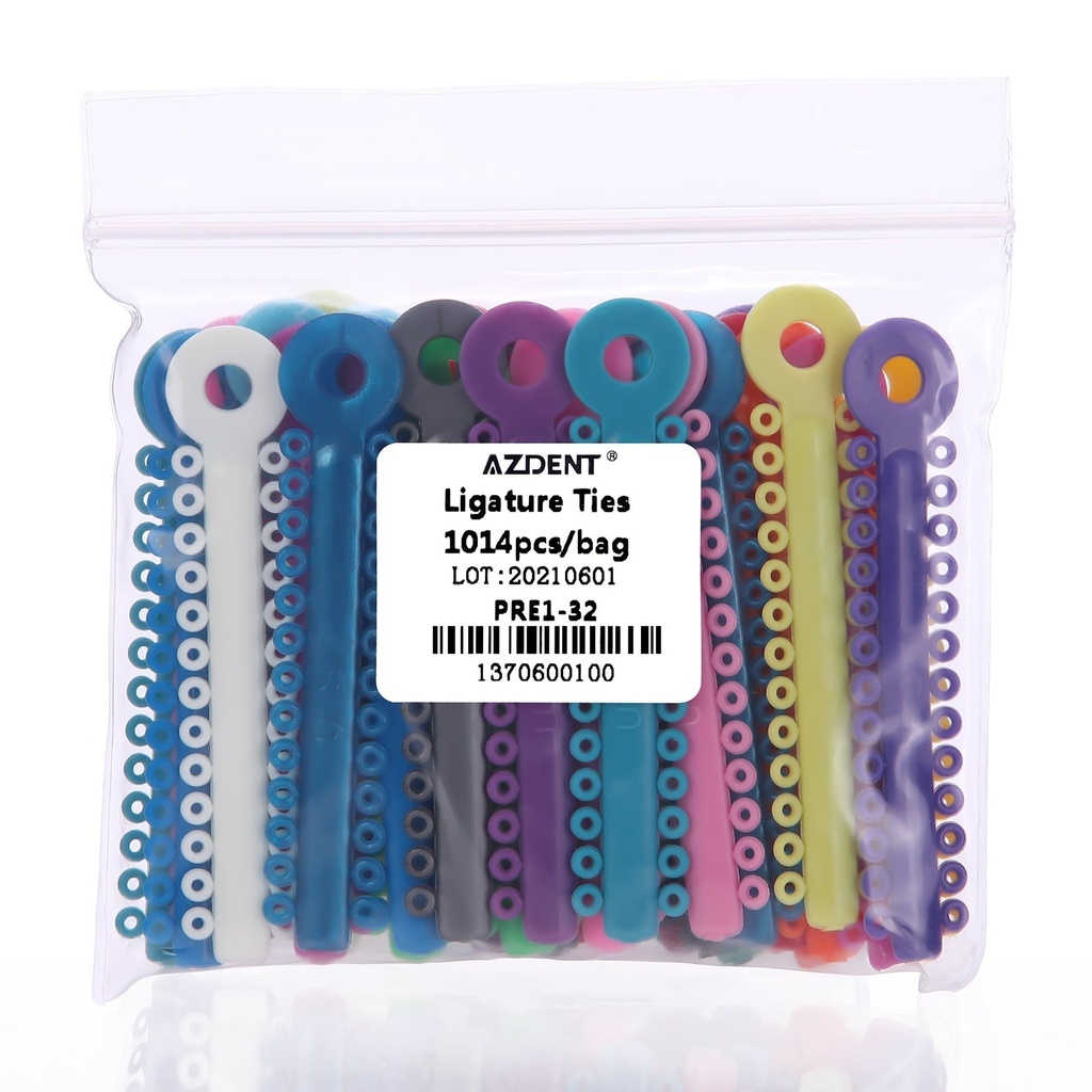 Orthodontic Ligature Ties Multi-Color 1014 pcs/pack