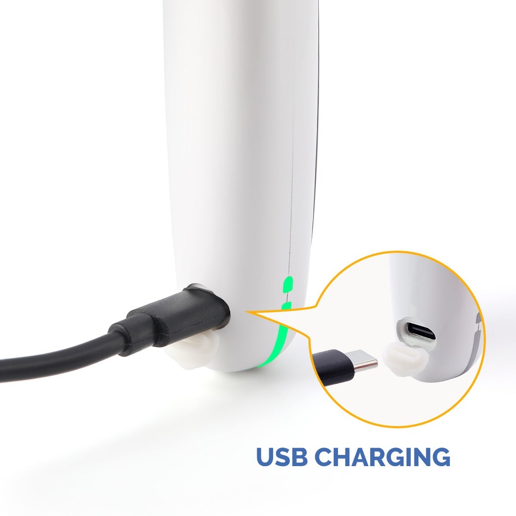 Dental Cordless Brushless Hygiene Prophy Handpiece 10 Speed Settings Prophy Angle 360° Rotating