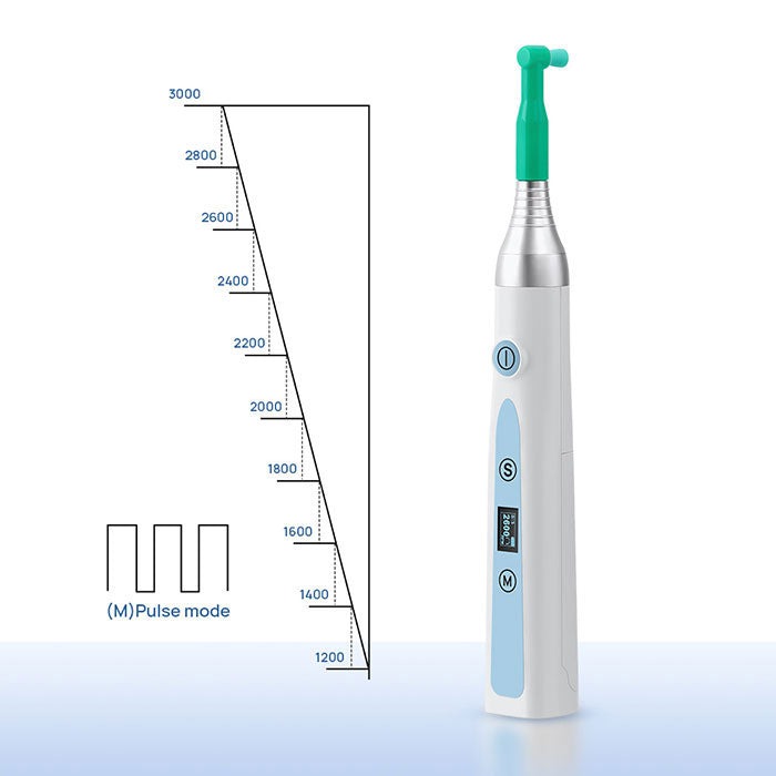 Dental Cordless Hygiene Prophy Handpiece 10 Speed Settings Prophy Angle 360° Rotating Nose Cone Detachable