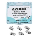 Buccal Tube 1st Molar Bondable Split Non-Convertible MBT 0.022 20Sets/Bx