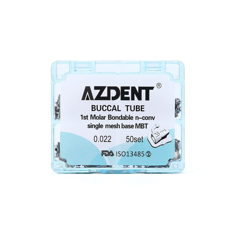 Buccal Tube 1st Molar Bondable Split Non-Convertible MBT 0.022 50Sets/Box (UR UL LL & LR) (1st Bondable Non-Conv Split / MBT 0.022 U1L1 / 1 Box(50 SETS))