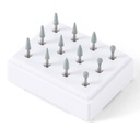 Dental Coarse Polishing Kit Green Stones FG Burs For High Low Speed Handpiece 12pcs/Kit