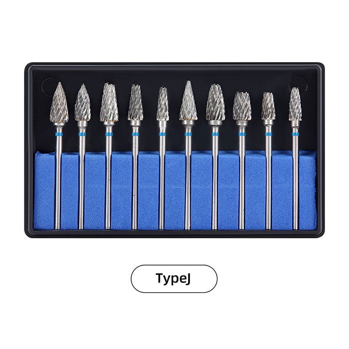 Dental Carbide Drills Cutter Burs Kit HP 2.35mm Type A/G/J 10pcs/Box (Type A / 1 Box)