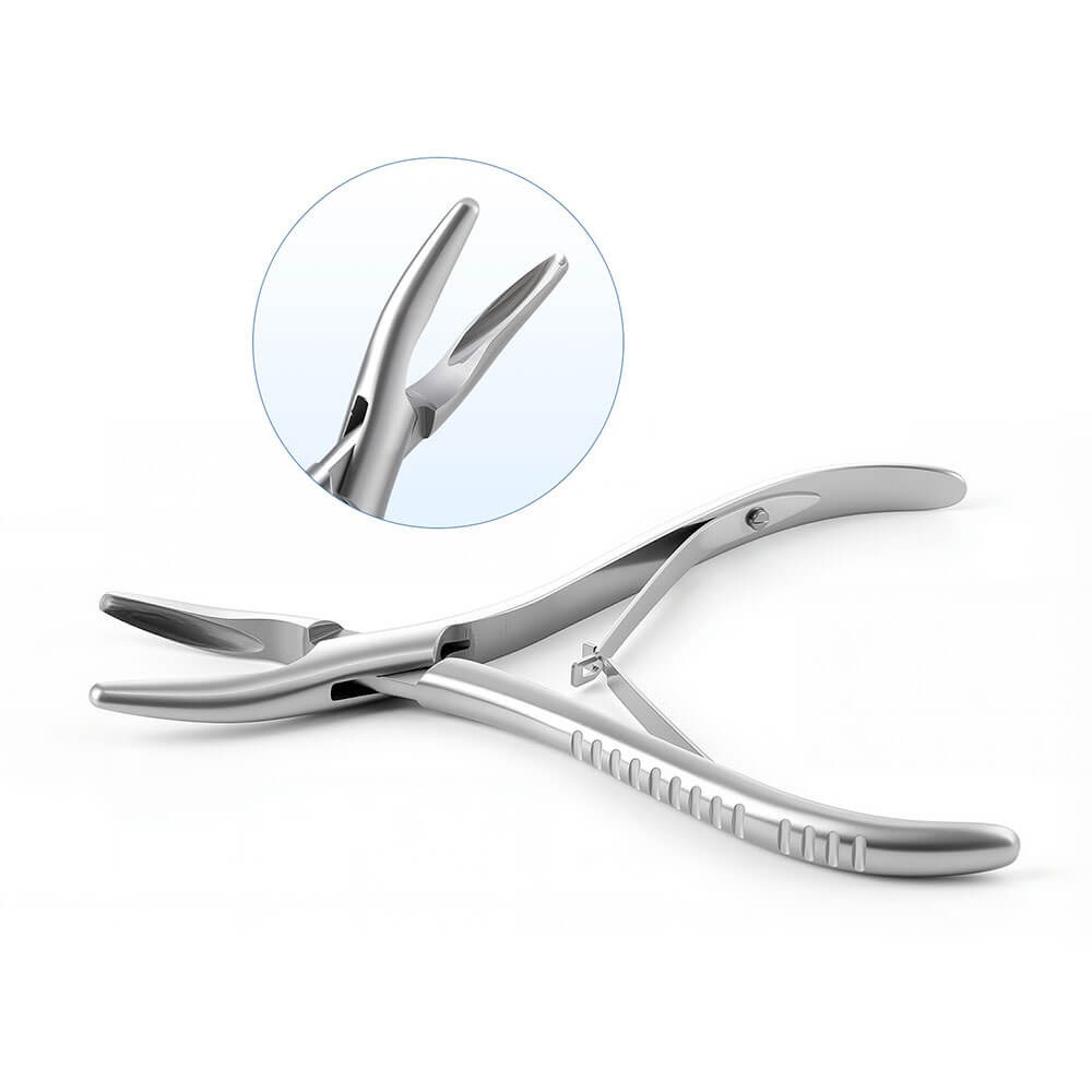 Dental Curved Bone Rongeur 16cm Stainless Steel (Curved Bone Rongeur / 1 Pc)