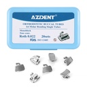 Buccal Tube 1st Molar Bondable Monoblock Non-Convertible Roth 0.022 Laser Mark 20Sets/Bx