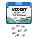 Buccal Tube 1st Molar Bondable Monoblock Non-convertible Roth 0.022 20Sets/Bx