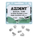 Buccal Tube 1st Molar Bondable Monoblock Non-convertible Roth 0.022 50Sets/Bx