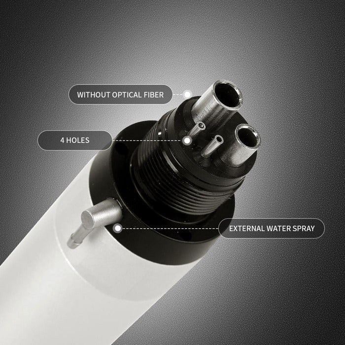 محرك هواء منخفض السرعة من النوع E بنسبة 1:1، مزود بفتحة 2/4 بوصة لتبريد خارجي (Air Motor / 2 Holes / 1 Pc)
