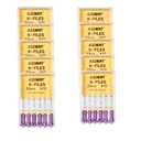 Dental Hand K-Files Stainless Steel 25mm #10 Purple 6pcs/Box
