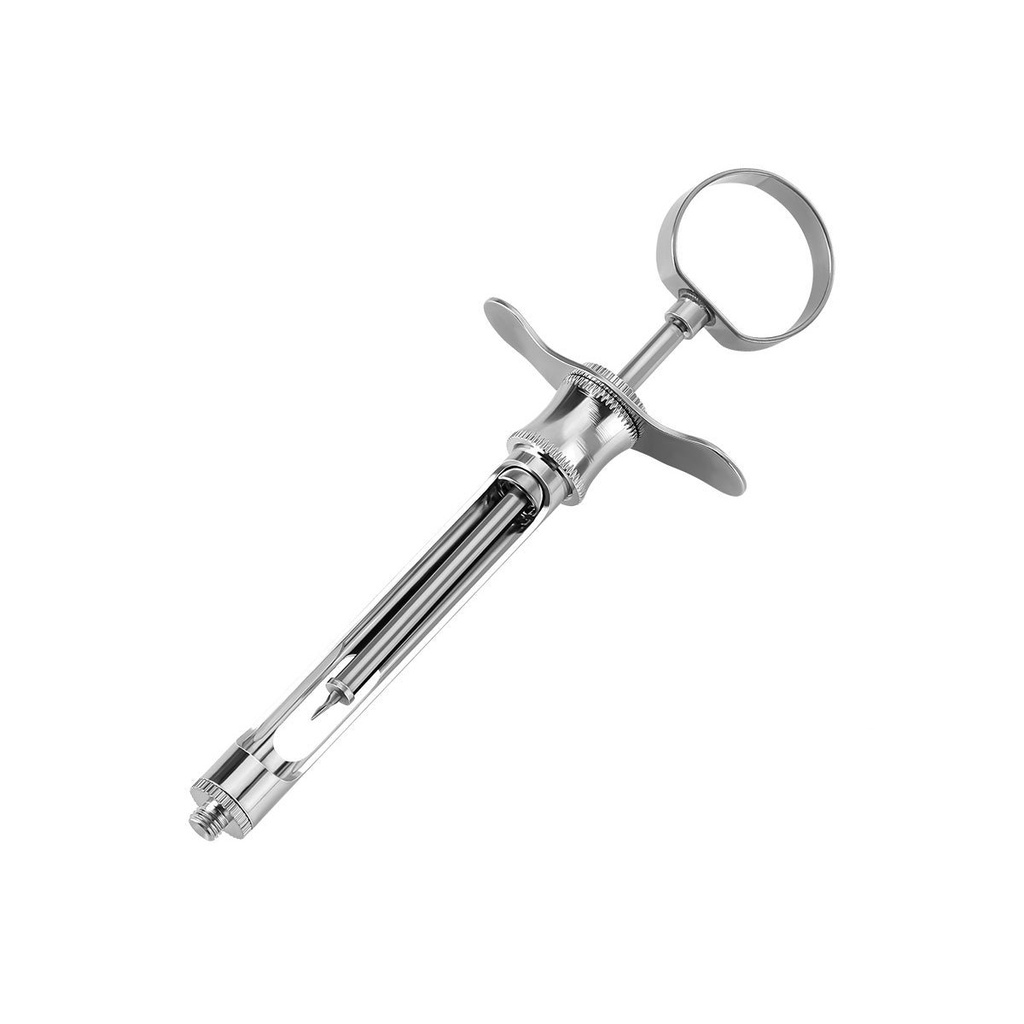 محقنة جراحية فموية للحقن، محقنة شفط، أدوات طبية، سعة 1.8 مل، رأس حاد/خطافي (Dental Injection Syringe / Hook Head / 1 Pc)