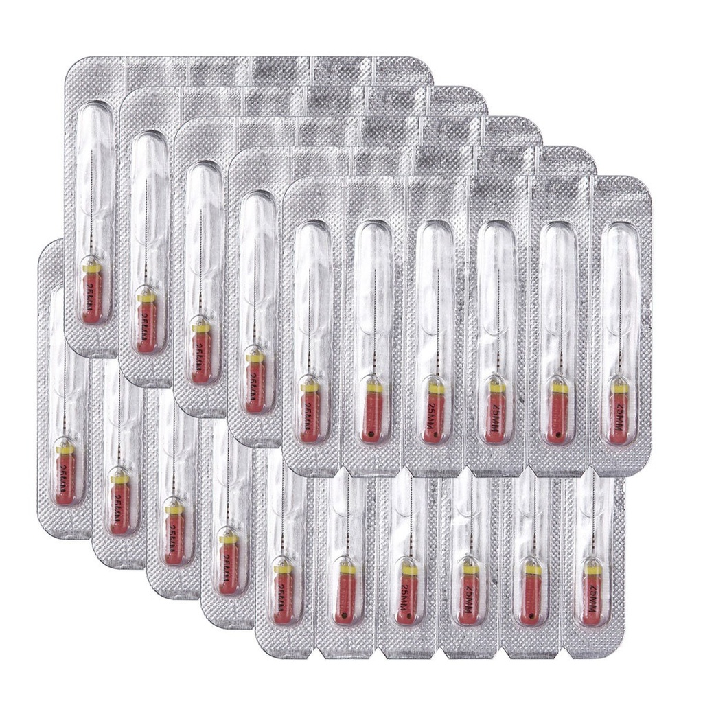 Dental C Files Hand Use Stainless Steel 25mm #6 6pcs/Pack (Hand Stainless Steel / #6 / 1 Pack)