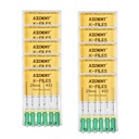 Dental Hand K-Files Stainless Steel 25mm #35 Green 6pcs/Box