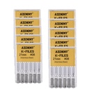 Dental Hand K-Files Stainless Steel Root Canal 21mm #08 6pcs/Box