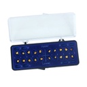 Dental Metal Brackets Mini MBT 0.022 Hooks on 345 Gold Color 20pcs/Box