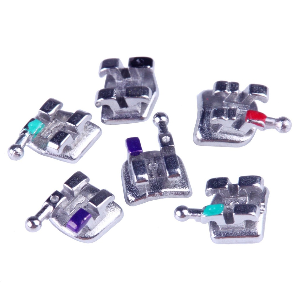 Dental Metal Brackets Monoblock Mini MBT .022 Hooks on 345 20pcs/Kit