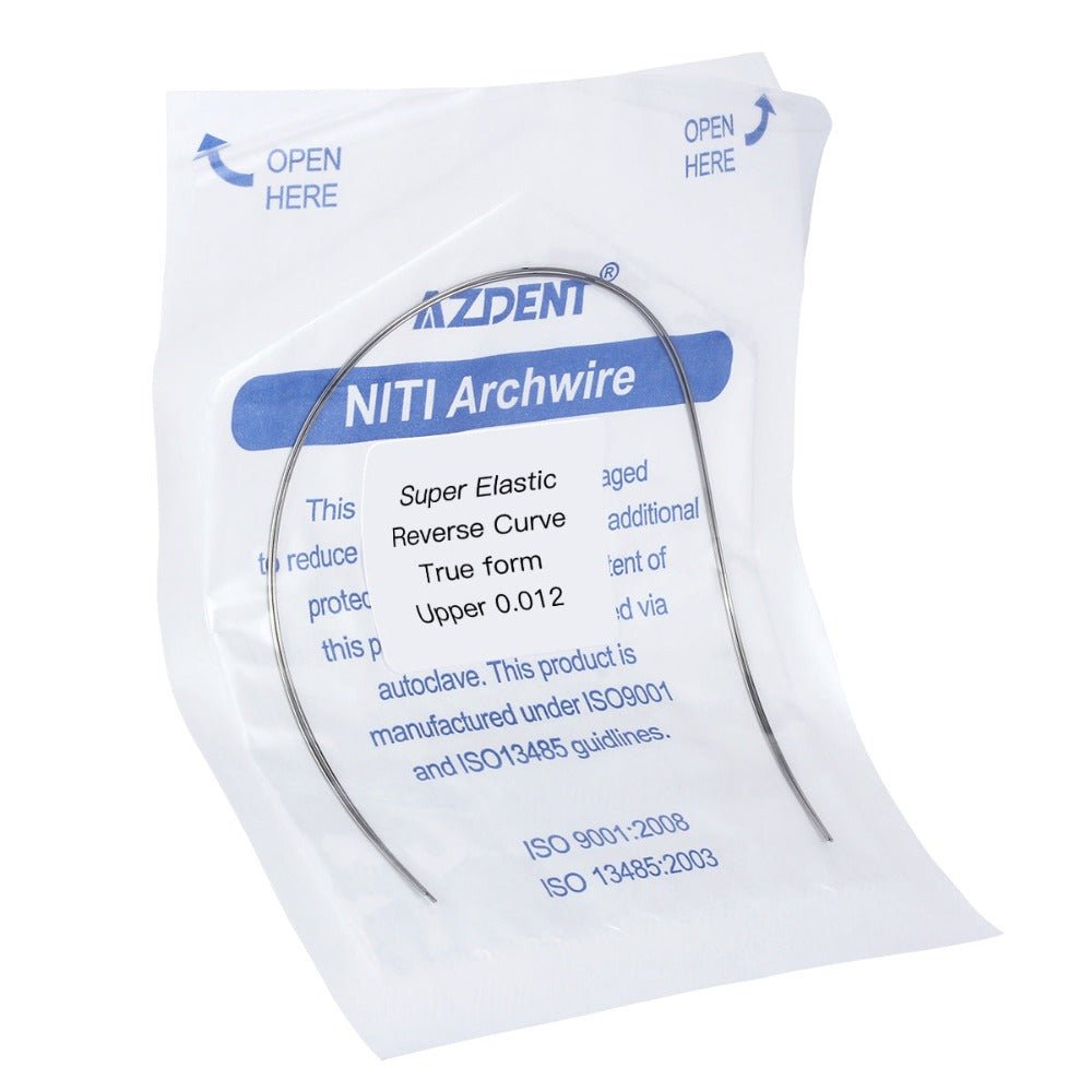 Arch Wire NiTi Reverse Curve True Form Round 0.012 Upper 2pcs/Pack (True Form Round / 0.012 Upper / 10 Packs (20 wires))